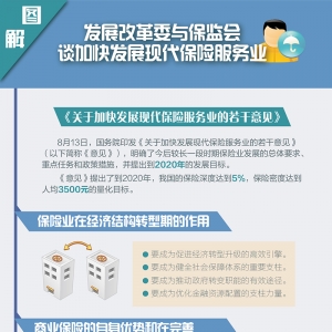 图解|发展改革委与保监会谈加快发展现代保险服务业