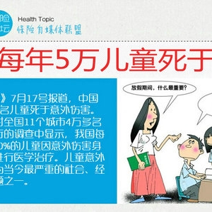 每年5万儿童死于意外，未成年人身故保额将上调至50万元！